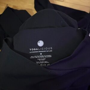 Yogalicious Midnight Crossover Flare Leggings